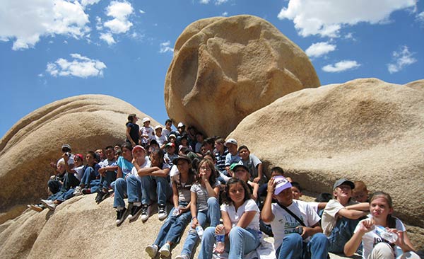 Students at Joshua Tree National Park